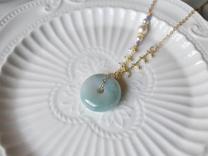 Necklace: Jade Donut 17