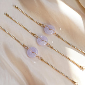 Bracelet: Icy Lavender Jade (2nd Restock)