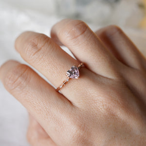 Ring: Morganite Heart Ring (Pre-order-CLOSED)