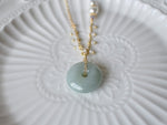 Necklace: Jade Donut 10