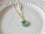 Necklace: Jade Donut 19 (Mini)