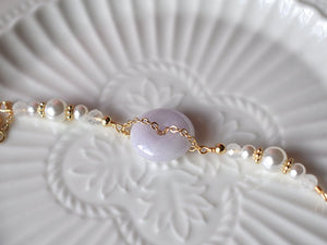 Bracelet: Lavender Jade Bracelet 0.3