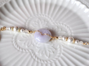 Bracelet: Lavender Jade Bracelet 0.4