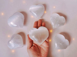 Crystals: Puffy Satin Spar Heart